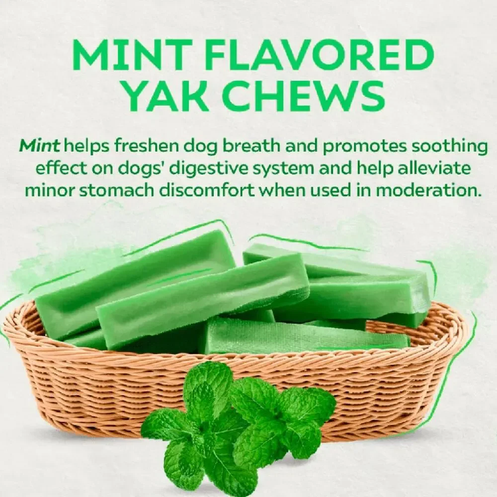 Yak Dog Chew Pack – 6 Flavor-Infused Sticks for SMALL DOGS <25 lb
